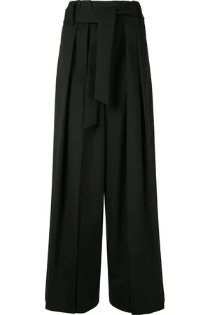 GOEN.J Paperbag wide-leg trousers