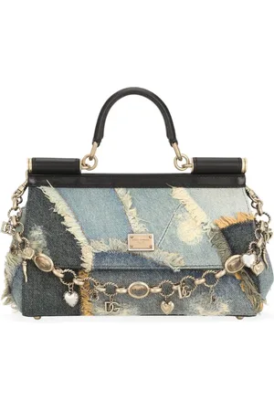 Dolce & Gabbana Sicily denim patchwork cross body bag
