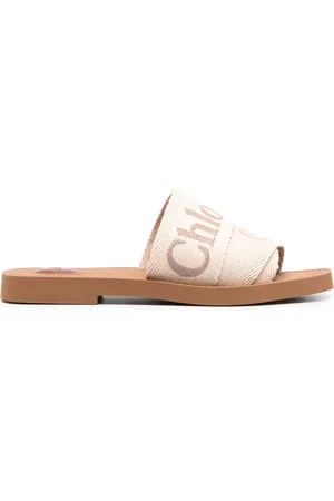 Chloé Logo-embroidered slip-on sandals