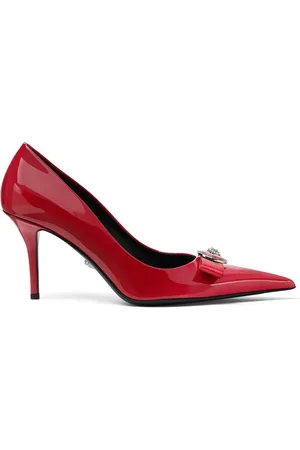 VERSACE 85mm Gianni Ribbon pumps