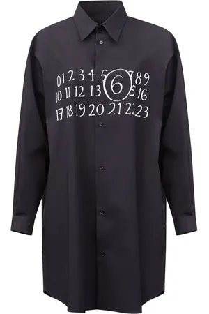 Maison Margiela Signature numbers motif shirt dress