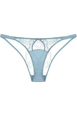 Fleur of England Ocean Ouvert lace briefs