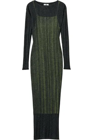Twin-Set Ribbed-knit midi dress