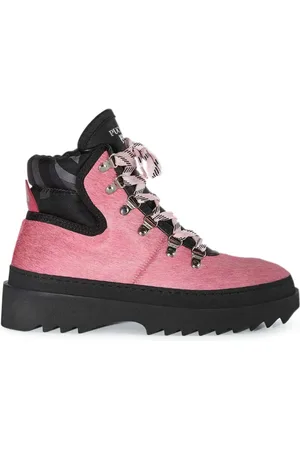 Puccini Panelled fur ankle boots