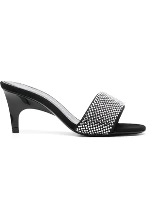 The Attico Rem 60mm crystal-embellished mules