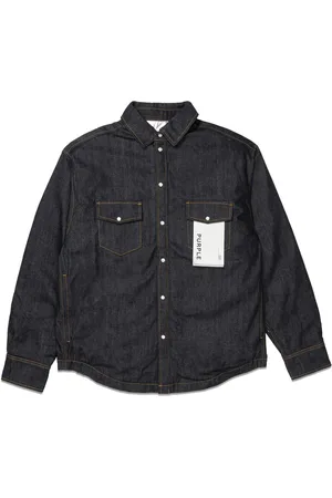 Purple Brand Logo-appliqu?? denim jacket