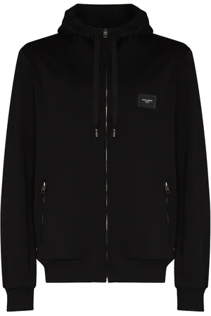 Dolce & Gabbana Logo-tag zip-up hoodie