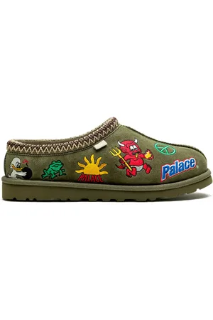 UGG X Palace "Burnt Olive" Tasman slippers