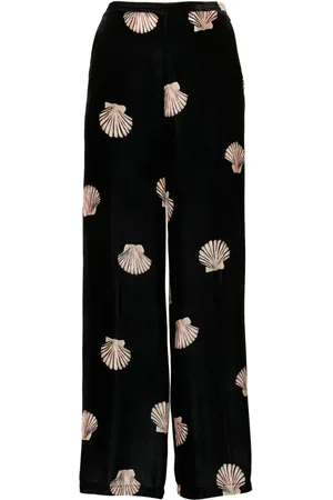 FORTE FORTE Shell velvet wide trousers