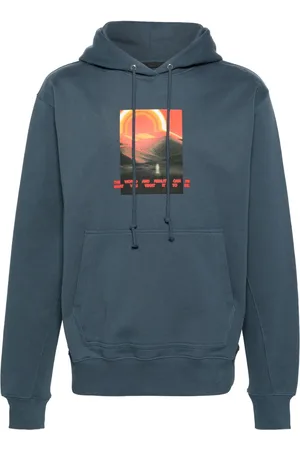 Helmut Lang Graphic-print cotton hoodie