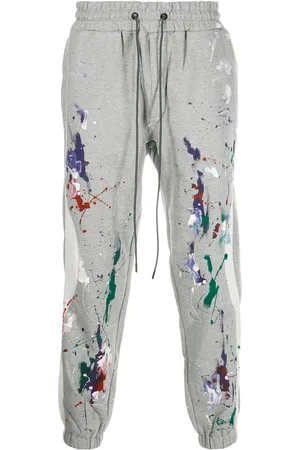 MOSTLY HEARD RARELY SEEN Paint-splattered tapered joggers
