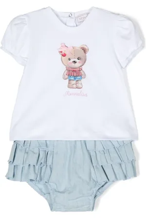 MONNALISA Teddy bear-print bloomers set