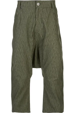 MOSTLY HEARD RARELY SEEN Graphic-print drop-crotch trousers