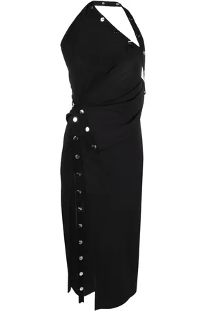 The Attico One-shoulder asymmetric midi dress