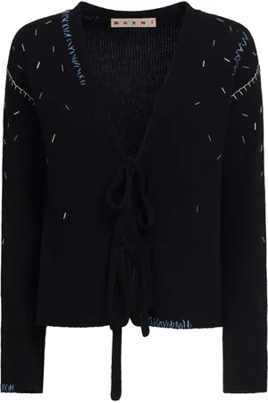 Marni Front-tie fastening cardigan