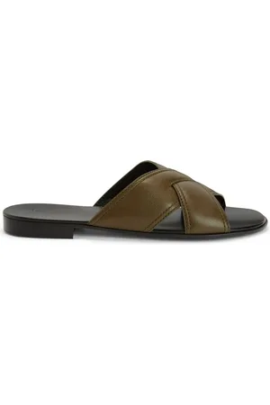 Giuseppe Zanotti Flavio leather slip-on sandals