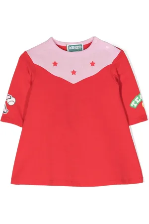 Kenzo Star-print detail cotton dress