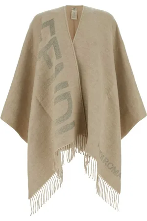 Fendi Fringed detailed poncho