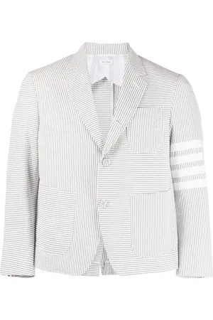 Thom Browne Striped single-breasted blazer