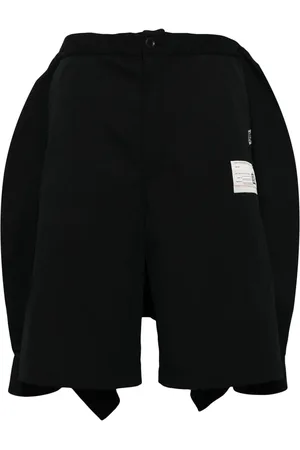 Maison Mihara Yasuhiro Deconstructed combo cotton shorts