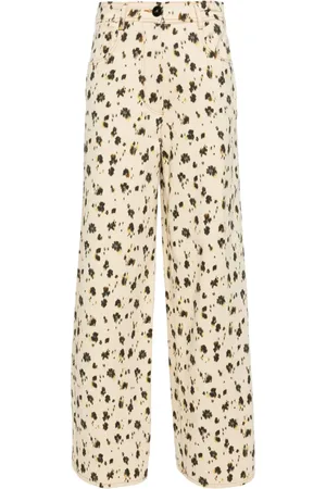 FORTE FORTE Leopard-print palazzo pants