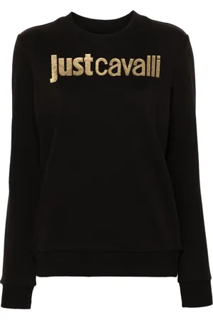 Roberto Cavalli Logo-print cotton sweatshirt