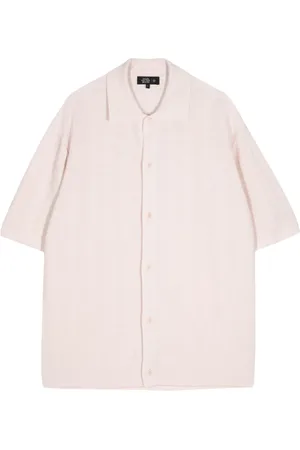 MAN ON THE BOON. Houndstooth short sleeve shirt