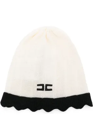 Elisabetta Franchi Logo-embroidered beanie