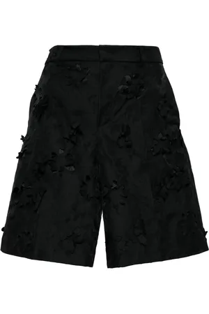 JNBY Floral-appliqu?? knee-length shorts