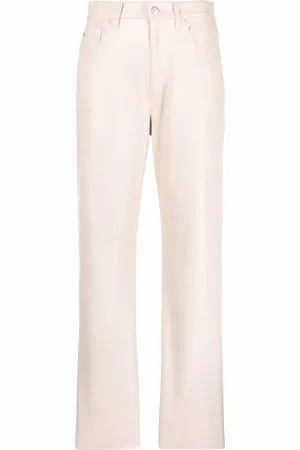 Nanushka Faux-leather straight leg trousers