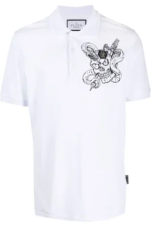 Philipp Plein Snake cotton polo shirt