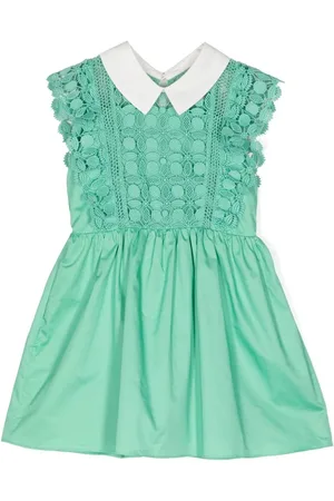 Self-Portrait Lace-pattern mini dress