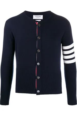 Thom Browne 4-Bar crew neck cardigan