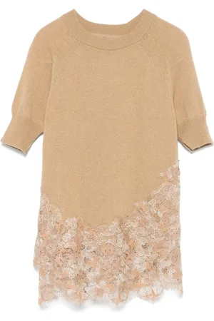 ERMANNO SCERVINO Lace-detail T-shirt