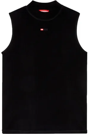Diesel T-Mokky-Sl-Microdiv mock-neck top