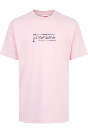 Supreme X KAWS Chalk Logo crew neck T-shirt