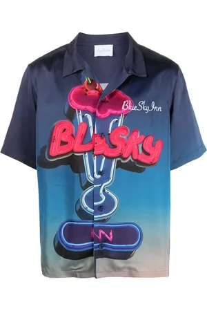 BLUE SKY INN Logo-print short-sleeved shirt