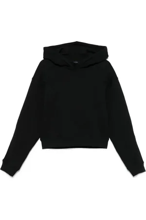 MUGLER Spiral cropped hoodie