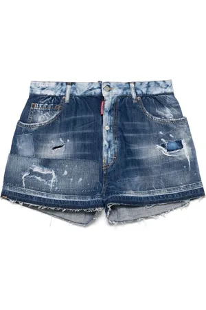 Dsquared2 Distressed-effect denim shorts