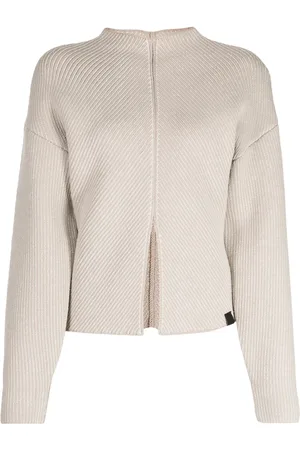 Izzue Striped mock-neck top