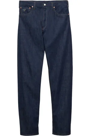 Prada Triangle-logo straight-leg jeans