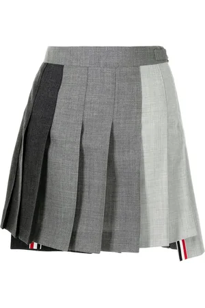 Thom Browne Dropped back pleated mini skirt