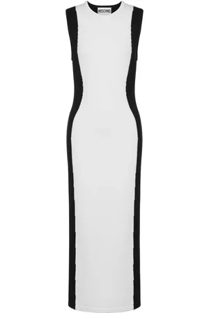 Moschino Two-tone virgin wool dress