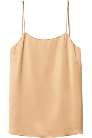 Twin-Set Square-neck satin top