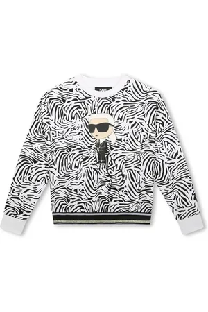 Karl Lagerfeld K-Ikonik zebra-print sweatshirt