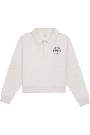 Sporty & Rich Bristol-crest long-sleeve polo top