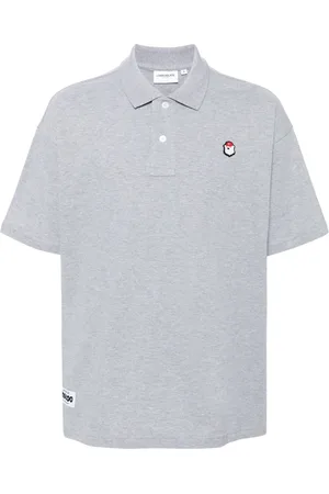 Chocoolate Logo-embroidered cotton polo shirt