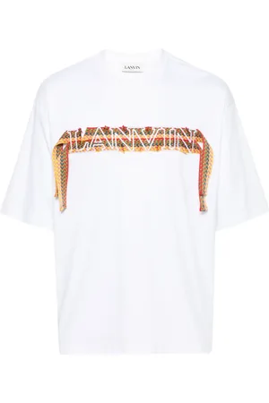 Lanvin Curb embroidered cotton T-shirt