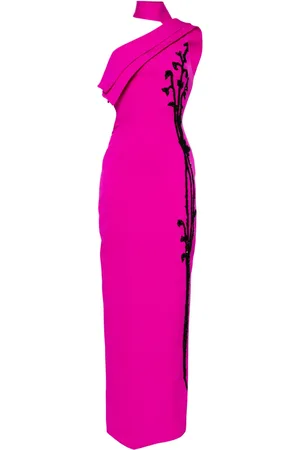 Saiid Kobeisy Bead-embellished one-shoulder gown