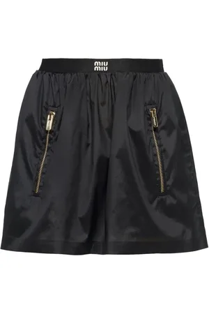 Miu Miu Logo-waistband mini skirt